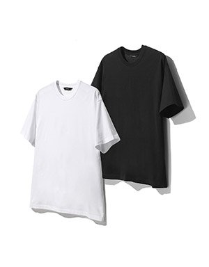 일꼬르소 라이브 구매 사은품 [2PACK] 수피마 반팔 티셔츠 블랙+화이트 사은품 이미지