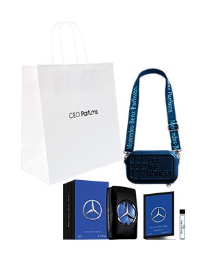 메르세데스-벤츠 숄더파우치 + 미니어처 1종 + 미니향수 1.5ML 1종 사은품 이미지