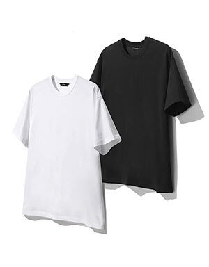 일꼬르소 [2PACK] 수피마 반팔 티셔츠 블랙&화이트 사은품 이미지