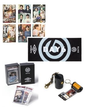 엄브로 X DAY6 굿즈 패키지 사은품 이미지