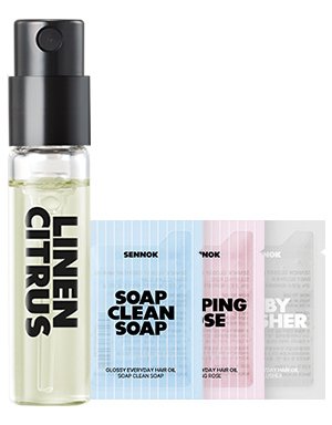 센녹 퍼퓸 1.8ml (린넨시트러스) +헤어오일 샤쉐 3종 사은품 이미지