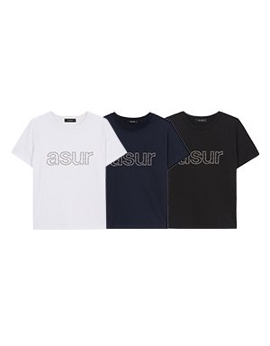애즈유아 AU 핫픽스 루즈 크롭 티셔츠 (컬러 랜덤) 사은품 이미지