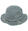 mnw friends bucket jungle hat (stripe denim)