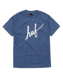 DEMI SCRIPT TEE DENIM HEATHER