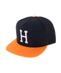 BIG H SNAP BACK BLACK ORANGE