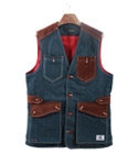 SUEDE DENIM VEST