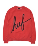 SCRIPT CREWNECK RED