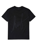 TONAL SCRIPT TEE BLACK