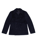 WOOL PEA COAT (NAVY)