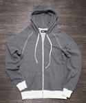 ZIP-UP HOOD HEATHER