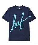 13SP SCRIPT TEE NAVY