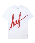 13SP SCRIPT TEE WHITE