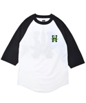 H-TOWN BASEBALL TEE WHITE/BLACK