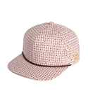 FLOWER GINGHAM CHECK SNAPBACK (ASH BROWN)