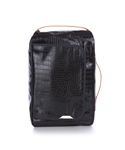 R BAG 103 CROCODILE BLACK