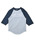 USA BASEBALL TEE NAVY HEATHER