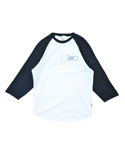 DRINK UP BASEBALL TEE BLACK WHITE