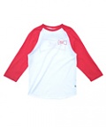 DRINK UP BASEBALL TEE RED WHITE