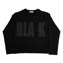 BLA K SWEAT T-SHIRTS M(BLACK)