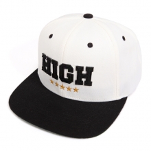 HIGH 5STAR 6PANNEL SNAPBACK (WHT/BK)