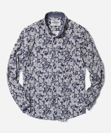 BLOOMING FLORAL SHIRT 002 _ NAVY