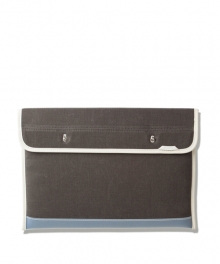 R CLUTCH 110 WAX CANVAS CHARCOAL