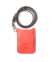 R CARD HOLDER 110 LEATHER RED