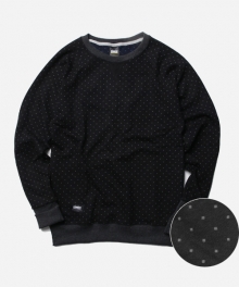 S.DOT SWEAT SHIRT _ BLACK