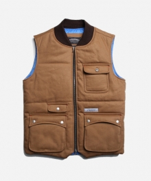 TWILL VEST 004 _ CAMEL