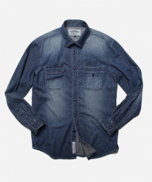 OVERLAP WORK SHIRT _ INDIGO