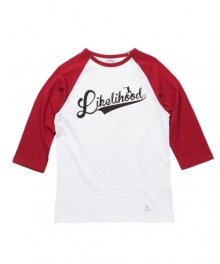 LIKELIHOOD 3/4 RAGLAN_RED