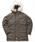 [무신사스토어 한정] WOOL SNORKEL PARKA (tweed brown)