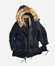 TWILL M51 FISHTAIL PARKA _ NAVY