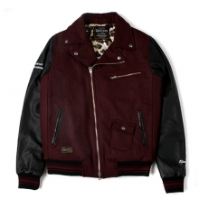 SP Rider Stadium Jacket-Wine