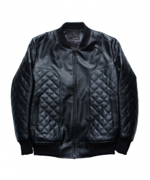 FAKE LEATHER-STADIUM JACKET