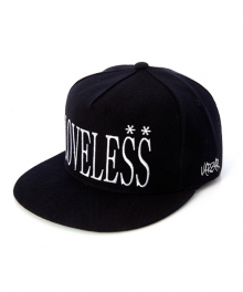 loveless logo 5 panel cap black