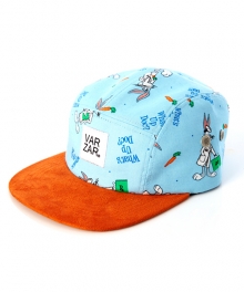 looney tunes new bugs bunny camp cap orange/mint