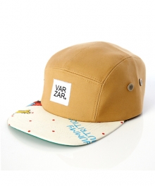 vtg 1990 simpsons camp cap white/beige