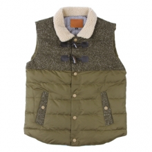 UTO 74 wool cobination duckdown vest_khaki(남여공용)