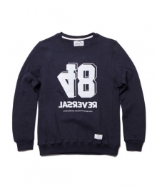 REVERSAL CREWNECK SWEATER NAVY