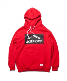 LOGO PULLOVER HOODIE RED