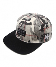 [무료배송] CHECKER CAMO SNAPBACK BEIGE