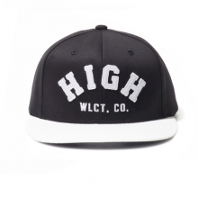 Twill Aim-high Snapback Cap Black