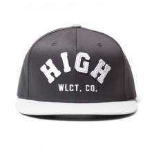 Twill Aim-high Snapback Cap Charcoal