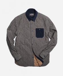 SQUARE PADDING SHIRT 002 _ GRAY