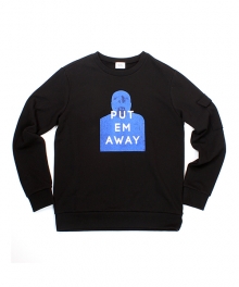 PUT EM AWAY SWEATSHIRT - BLACK