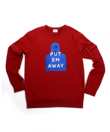 PUT EM AWAY SWEATSHIRT - BURGUNDY