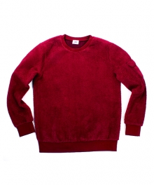 ROCKED BULKY SWEATSHIRT - BURGUNDY