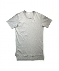 UNBALANCED LONG T-SHIRT - GREY