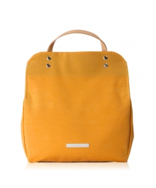 R TOTE 110 WAX CHAMBRAY MUSTARD